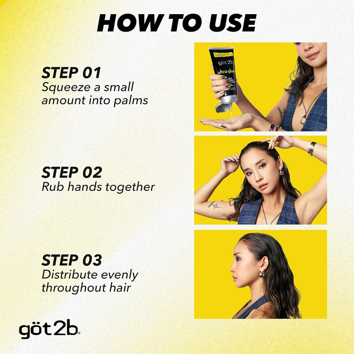 got2b Ultra Glued Hair Gel, Extra Strong Hold, 6 Fl Oz + 1.25 Fl Oz