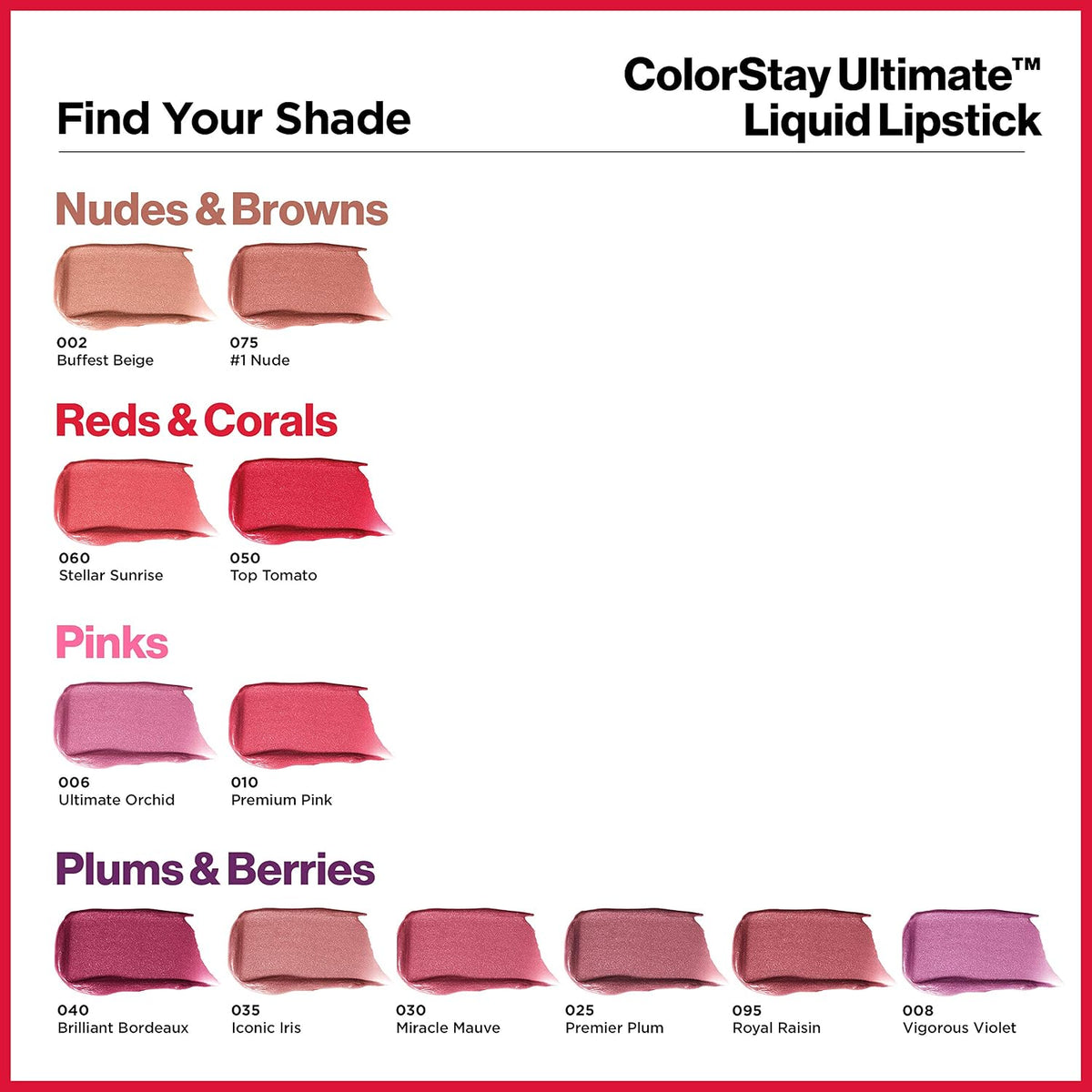 Revlon ColorStay Ultimate Liquid Lipstick, 030 Miracle Mauve, 0.1 fl oz
