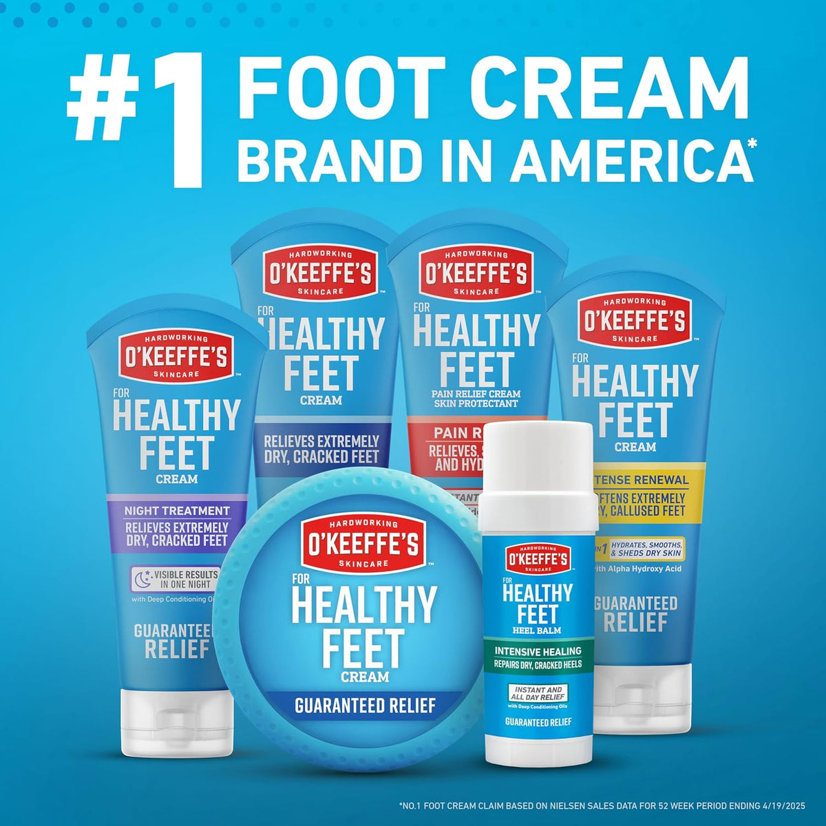 O'Keeffe's for Healthy Feet Foot Cream, 3 oz Tube, 2-Pack, Non-Greasy