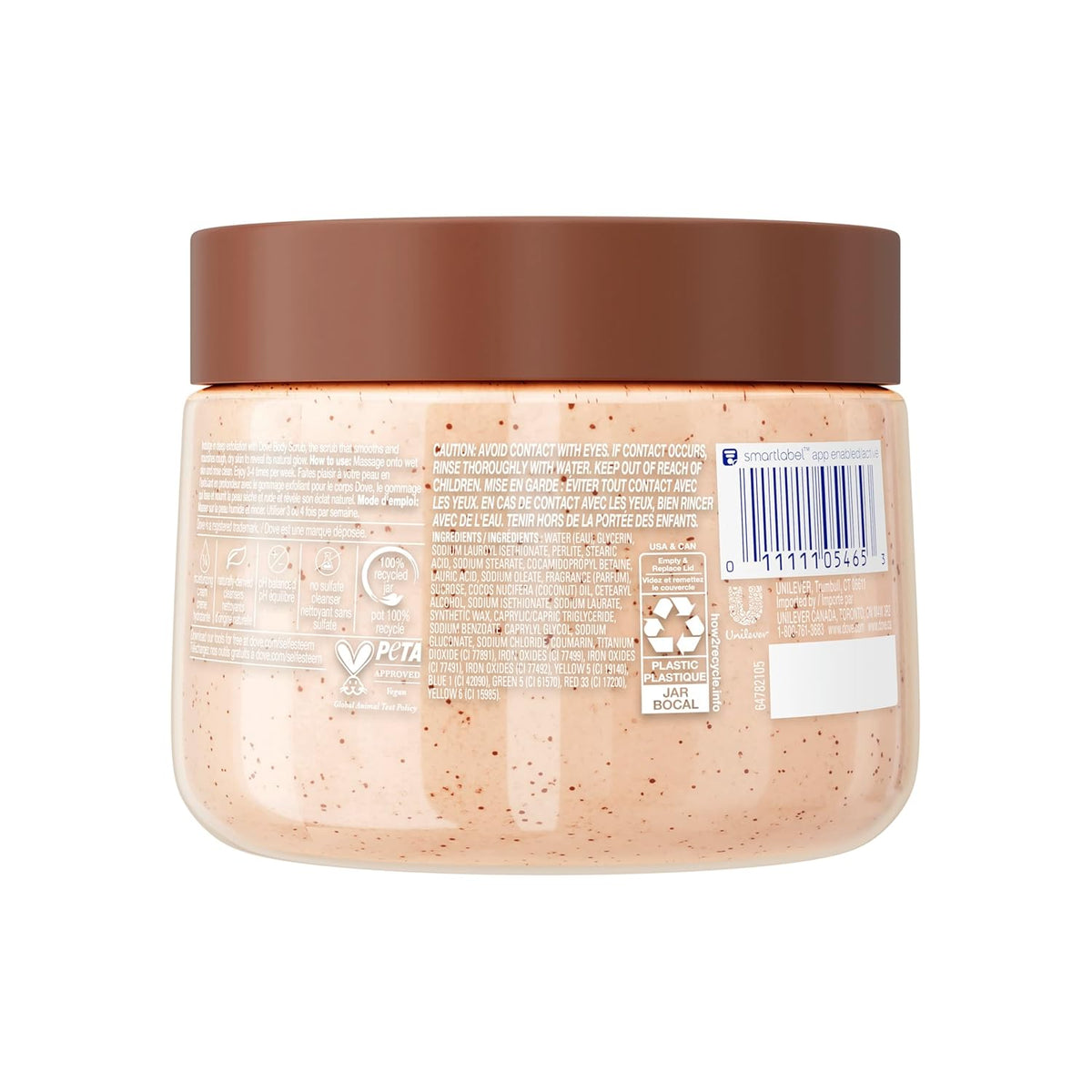 Dove Exfoliating Body Scrub, Brown Sugar & Coconut Butter, 15 oz