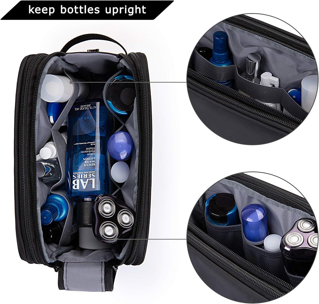 BAGSMART Toiletry Bag for Men, Travel Toiletry Organizer Dopp Kit Water-resistant Shaving Bag for Toiletries Accessories