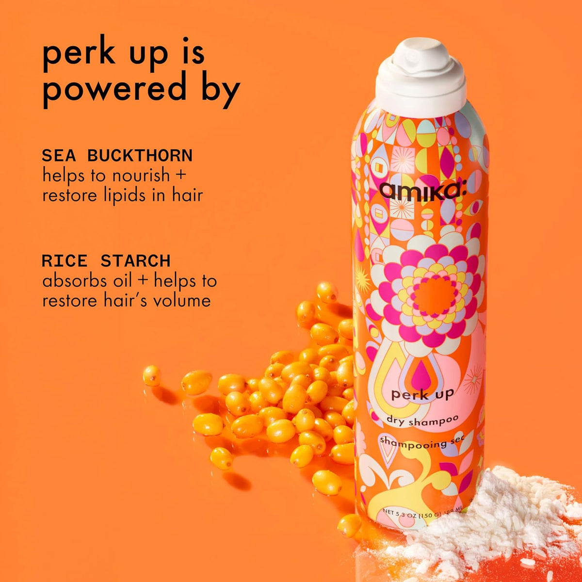 amika Perk Up Dry Shampoo, 5.3 oz. (Pack of 1)