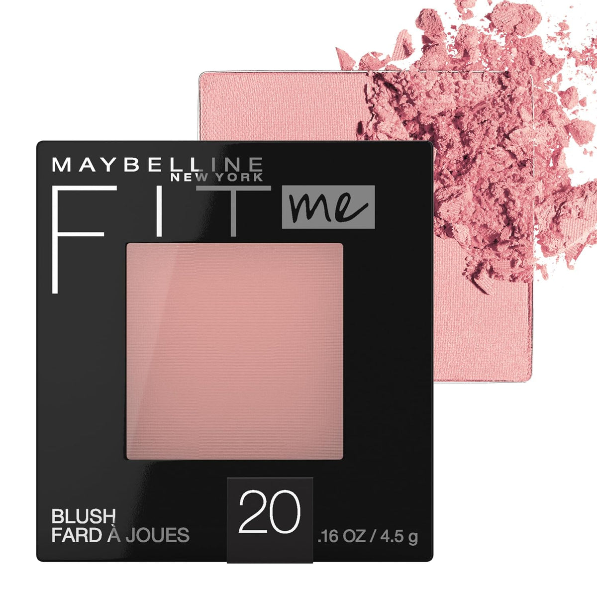 Maybelline Fit Me Powder Blush, Lightweight, Smooth, Blendable, Long-lasting All-Day Face Enhancing Makeup Color, Mauve,