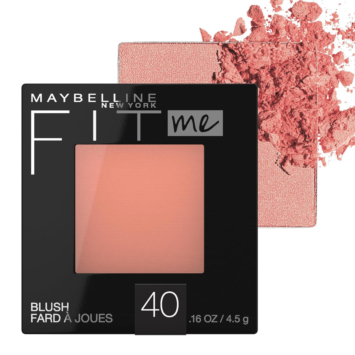Maybelline Fit Me Powder Blush, Lightweight, Smooth, Blendable, Long-lasting All-Day Face Enhancing Makeup Color, Mauve,