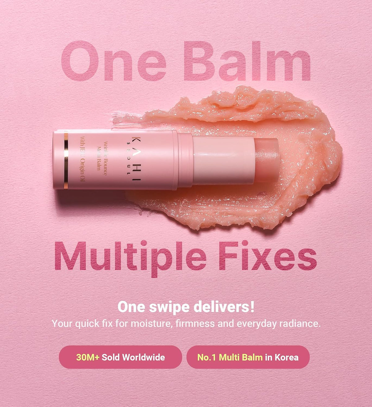 KAHI Wrinkle Bounce Multi Balm Stick - PDRN Collagen Facial & Body Balm