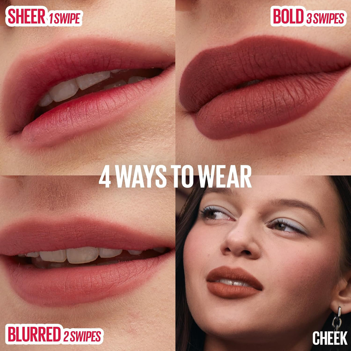 Maybelline Super Stay Teddy Lip Tint, Kneehigh, Pinky Mauve