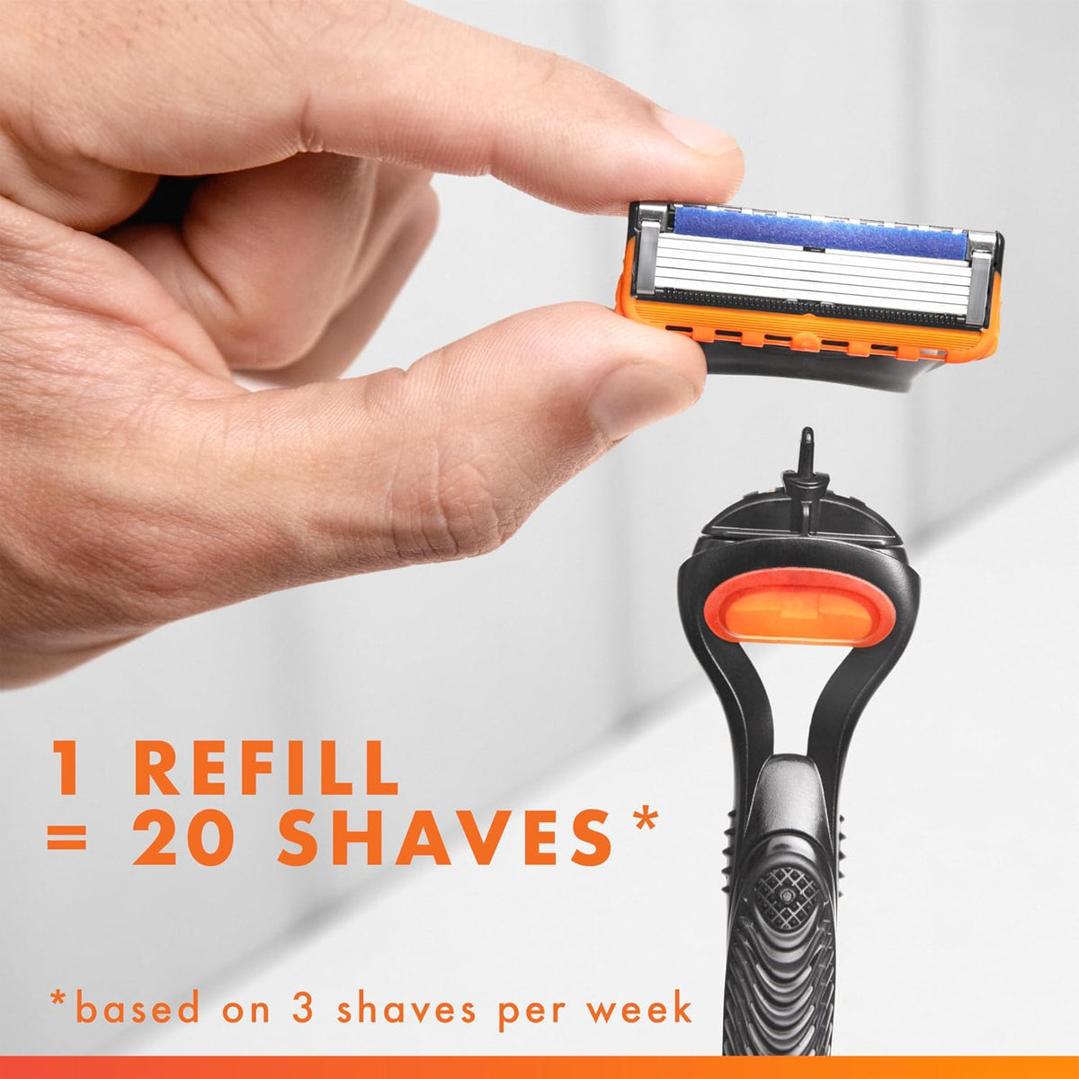 Gillette Fusion5 5-Blade Mens Razor Blade Refills, 12 Count, with Precision Trimmer