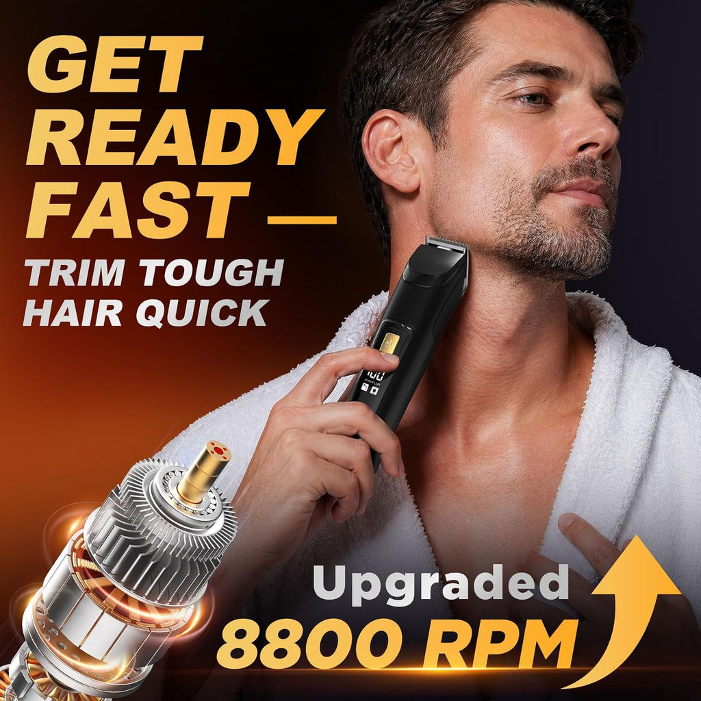 Beard Trimmer for Men,Fast Charge 4-in-1 Kit,18 Lengths,Gift for Men