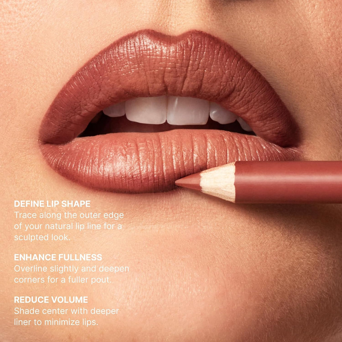 Morphe Signature Lip Liner Pencil - Creamy, Long Lasting Definer for Precise Shaping and Filling - Lip Makeup Essential 