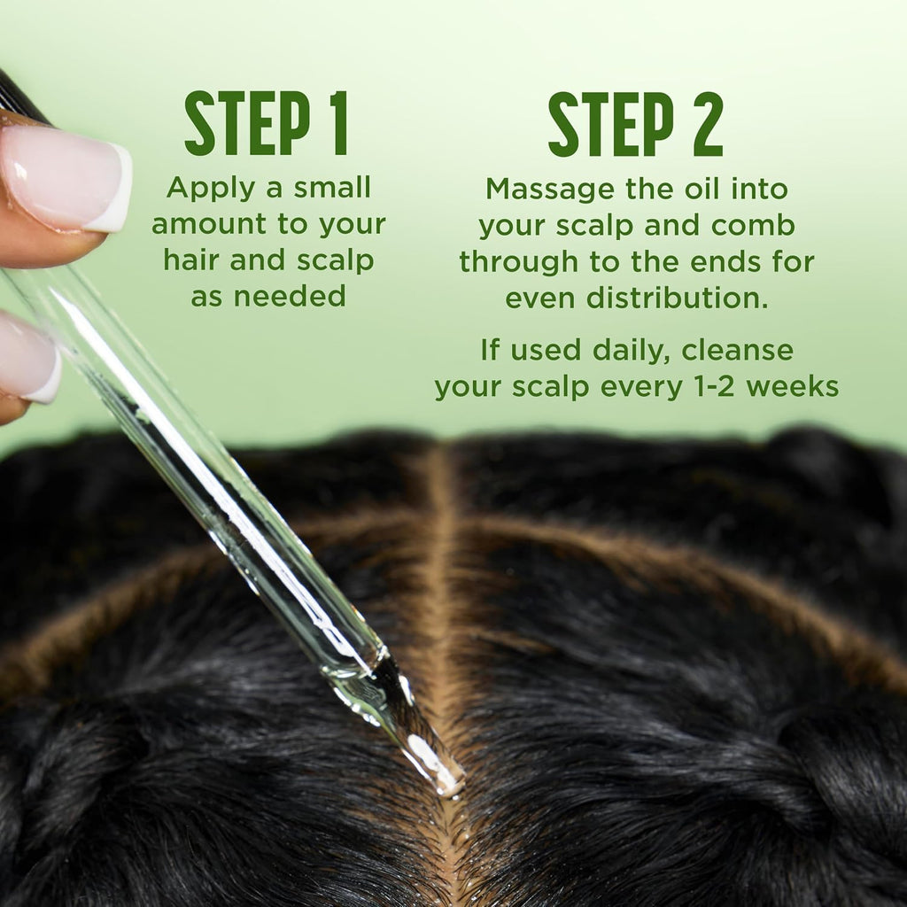 Mielle Organics Rosemary & Mint Light Hair Oil, Split Ends & Dry Scalp Treatment - Infused with Biotin & Essential Oils 