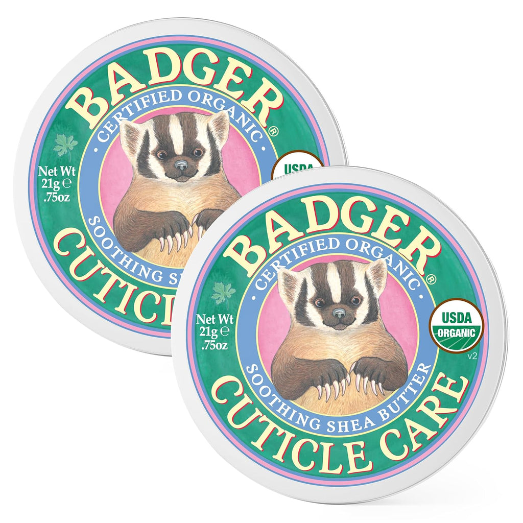 Badger Organic Cuticle Cream, Shea Butter, .75 oz Tin