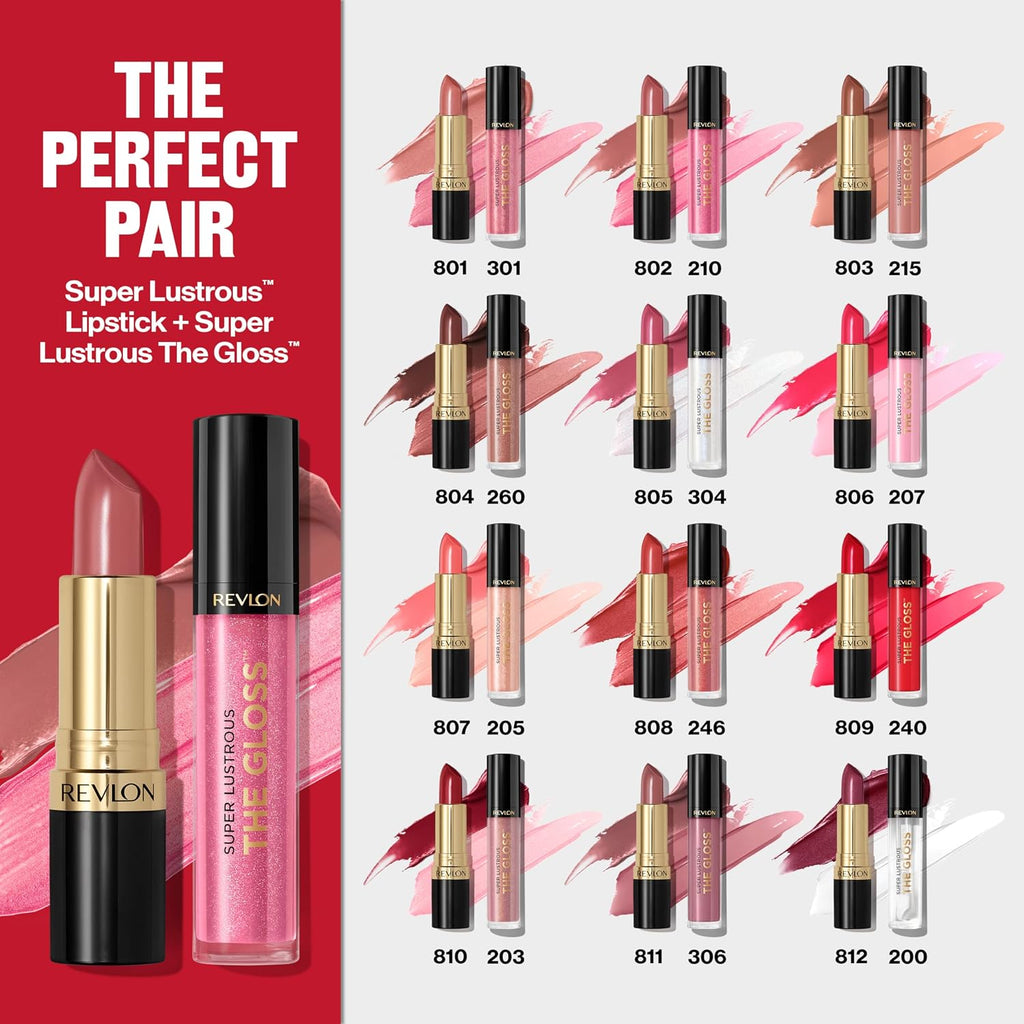 Revlon Super Lustrous The Gloss, 207 Pink Sky, 0.13 oz