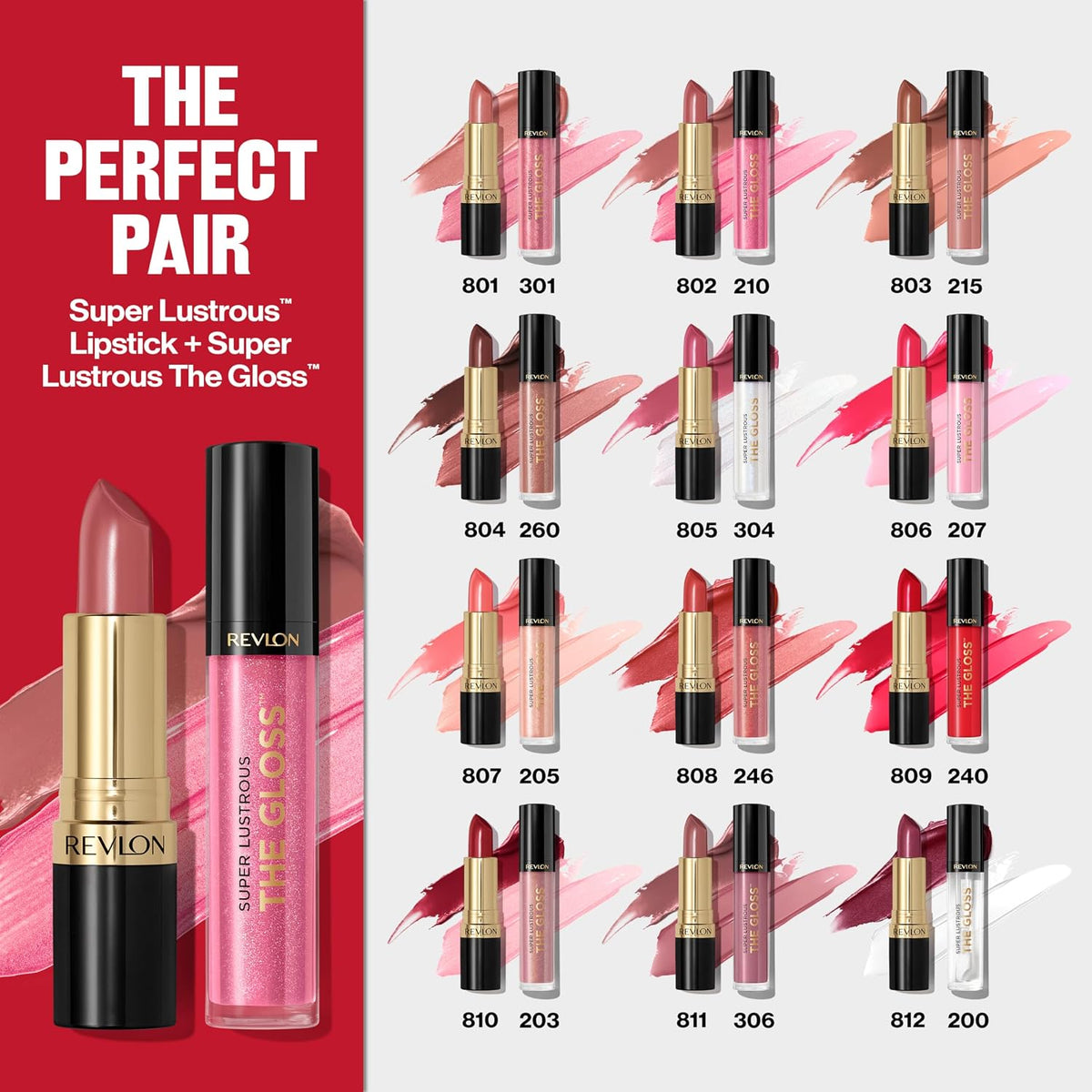 Revlon Super Lustrous The Gloss, 207 Pink Sky, 0.13 oz