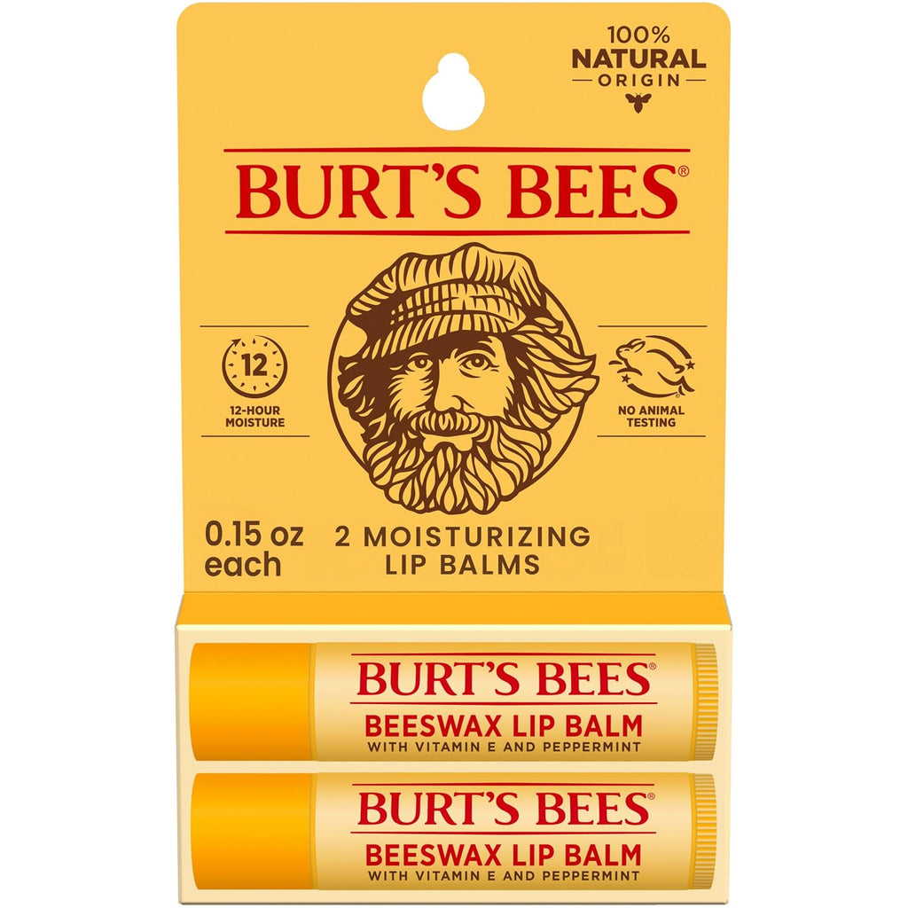 Burt's Bees Medicated Lip Balm, 0.15 oz., 2 Tubes