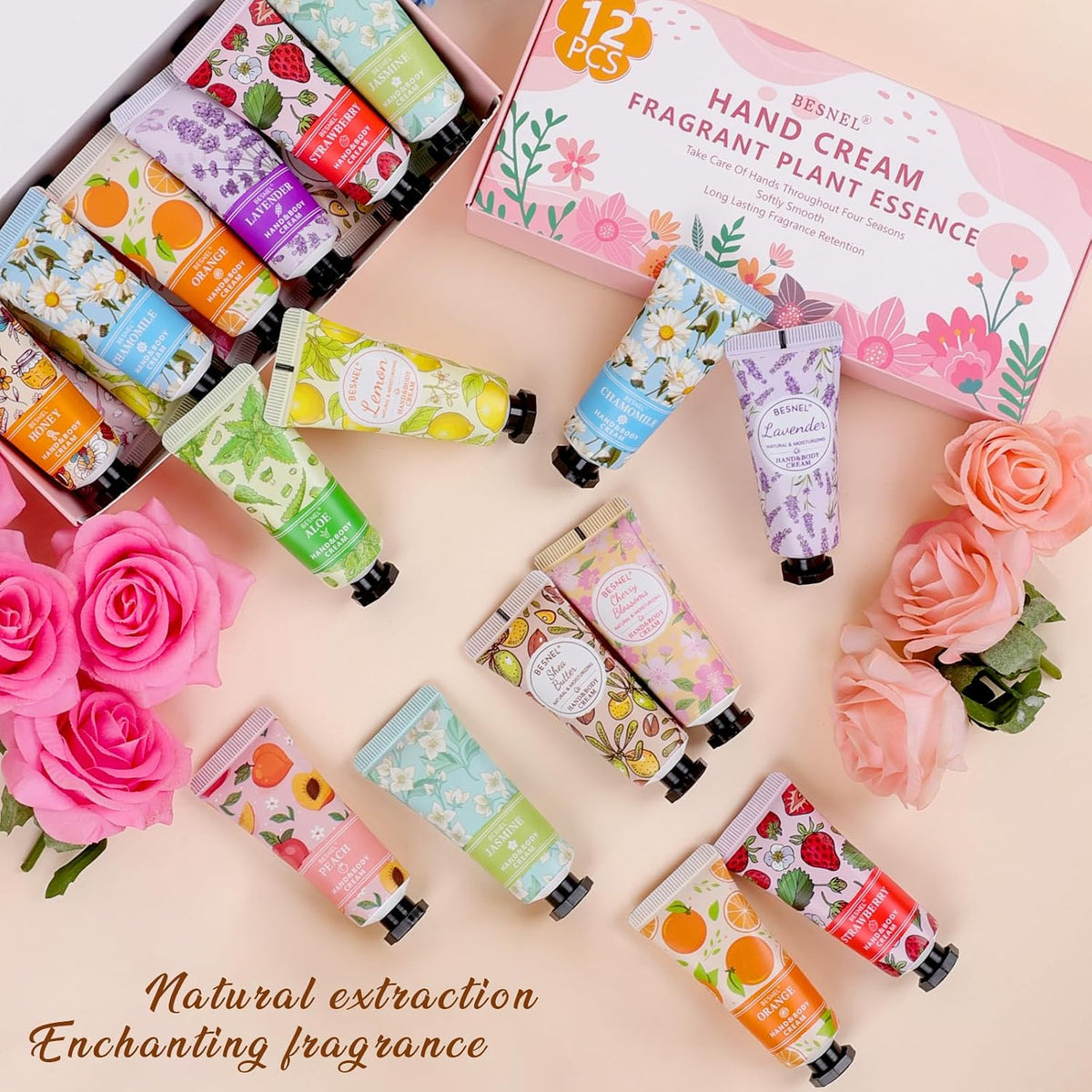 12 Pack Hand Cream Gift Set For Women,Mini Hand Lotion Travel Size for Hand