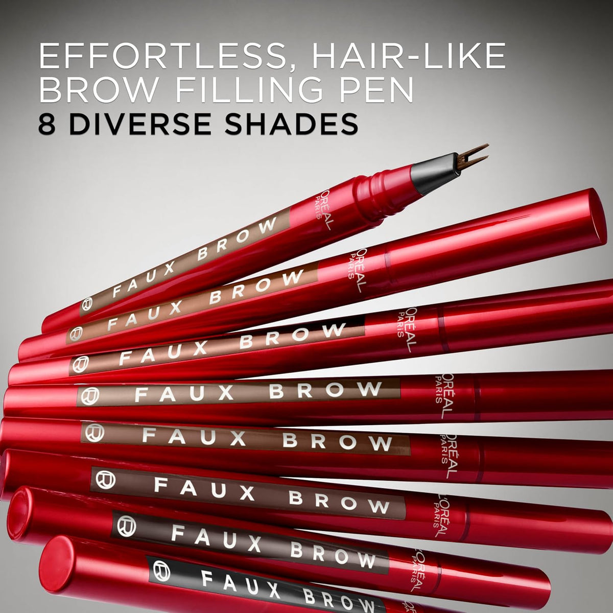 L'Oreal Paris Faux Brow Hair-Like Filling Eyebrow Pen, Mahogany