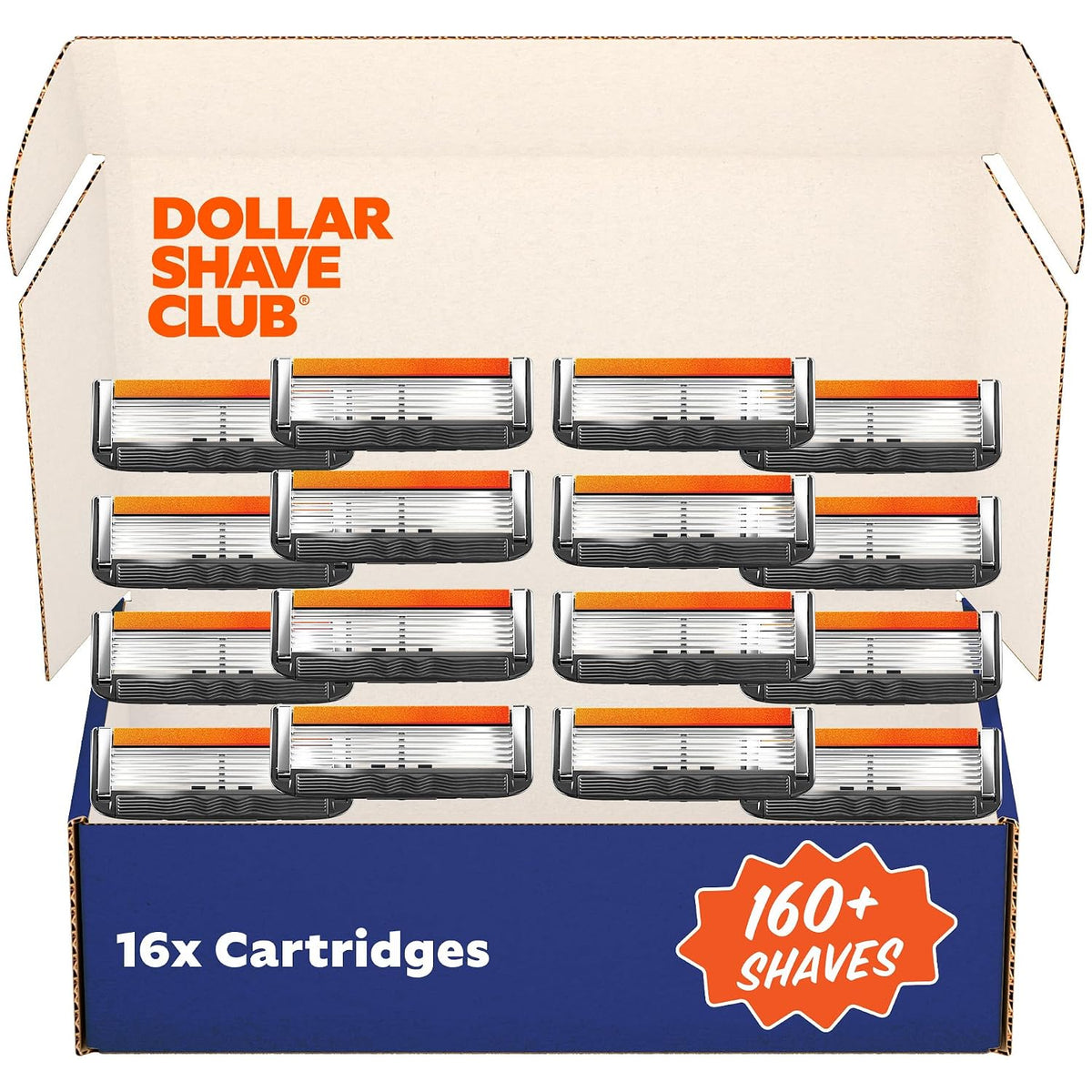 Dollar Shave Club - 6 Blade Razor Refills (8 Pack) - Razors for Men