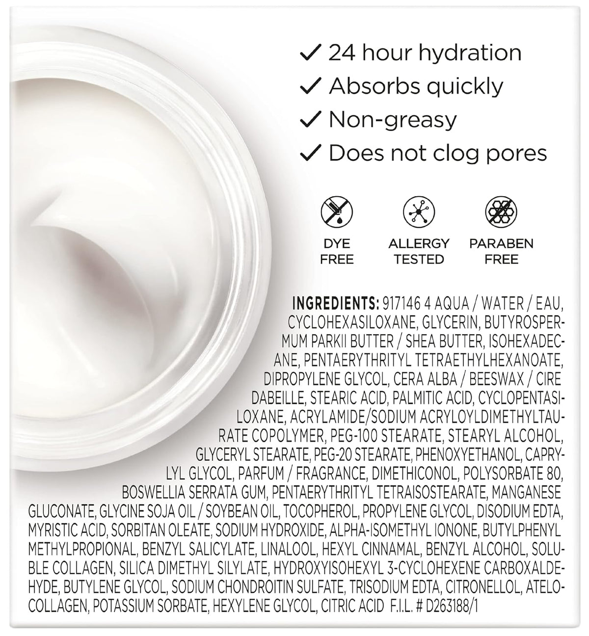 L’Oreal Paris Collagen Daily Face Moisturizer, Anti Aging Face Cream to Reduce Wrinkles and Provide Intense Hydration, 1