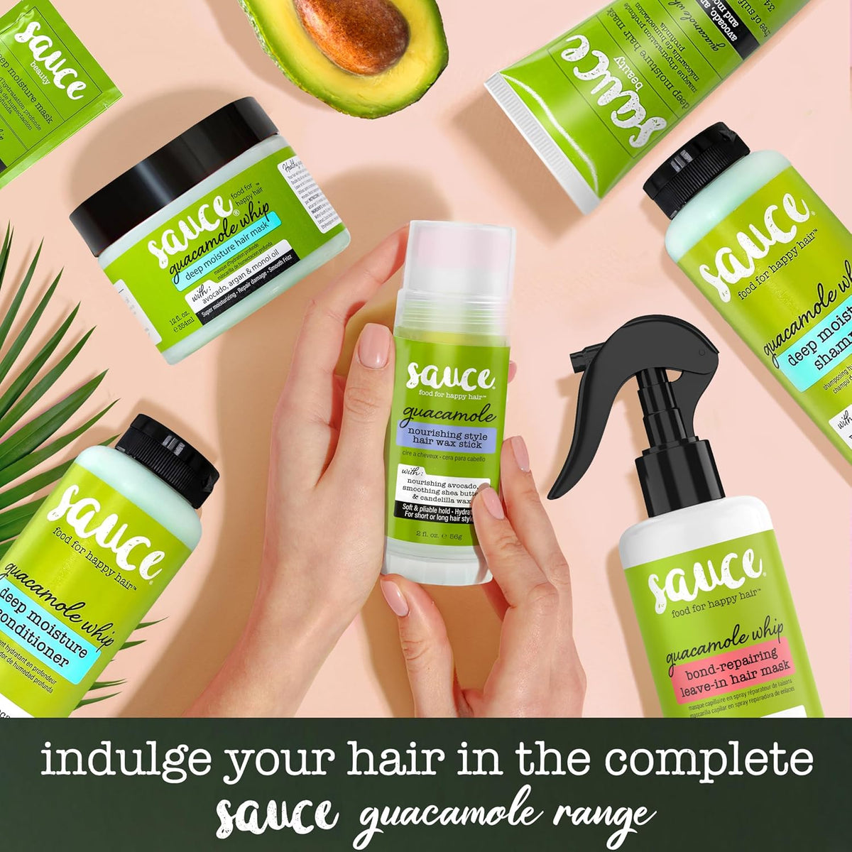 SAUCE Deep Conditioning Hair Mask, Guacamole Whip, 12 Fl Oz