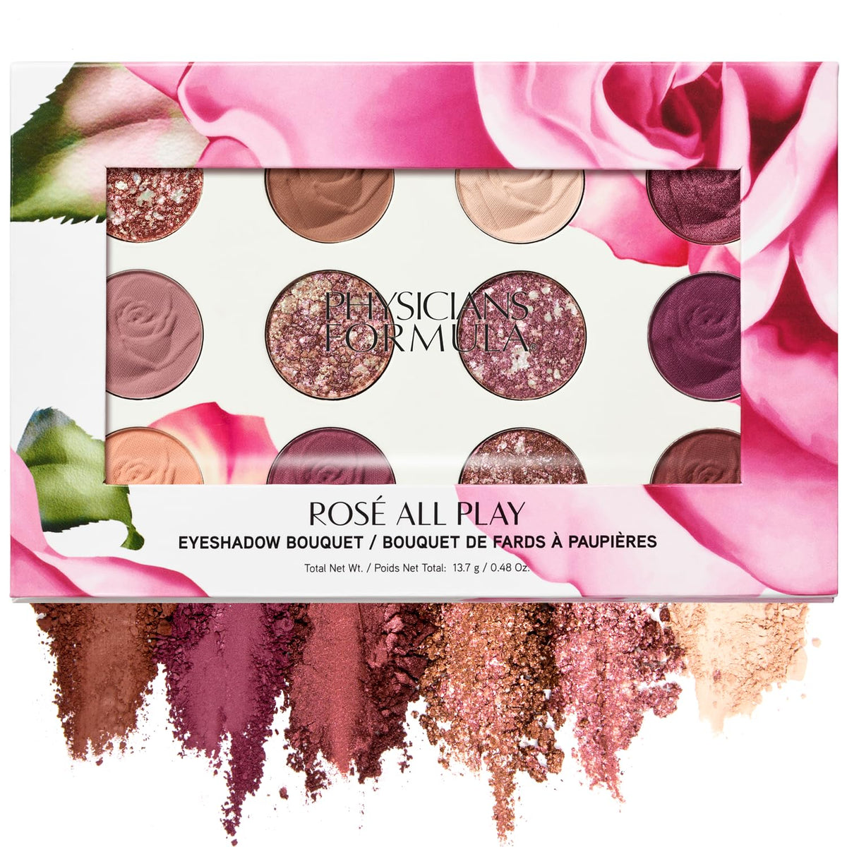 Physicians Formula Murumuru Butter Eyeshadow, 12-Shade Ultra-Creamy Palette with Murumuru & Tucuma Butters, Silky Soft B