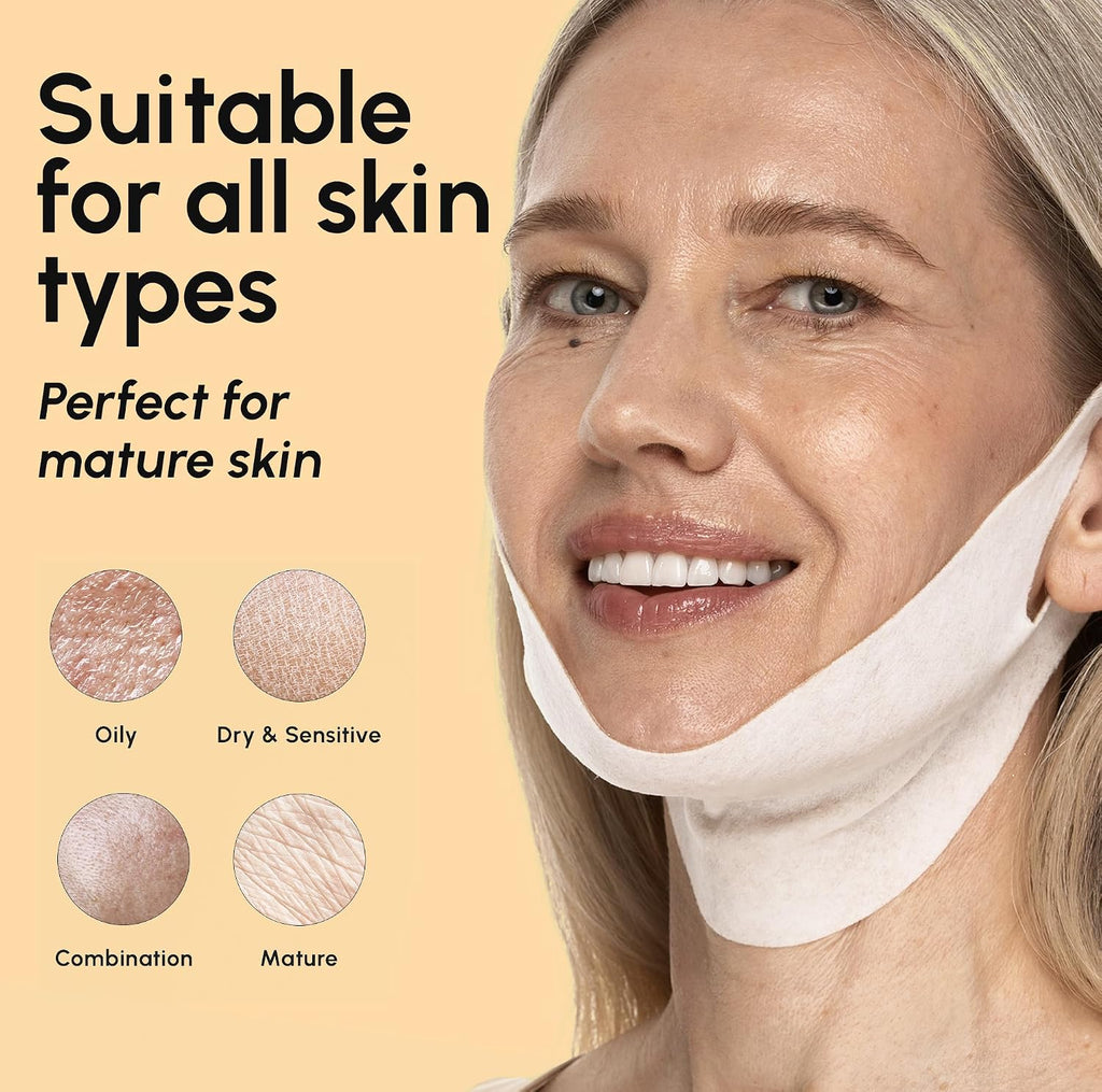 MAREE V Line Lifting Mask - Gold Face Lift Tape & Double Chin Lifting Mask