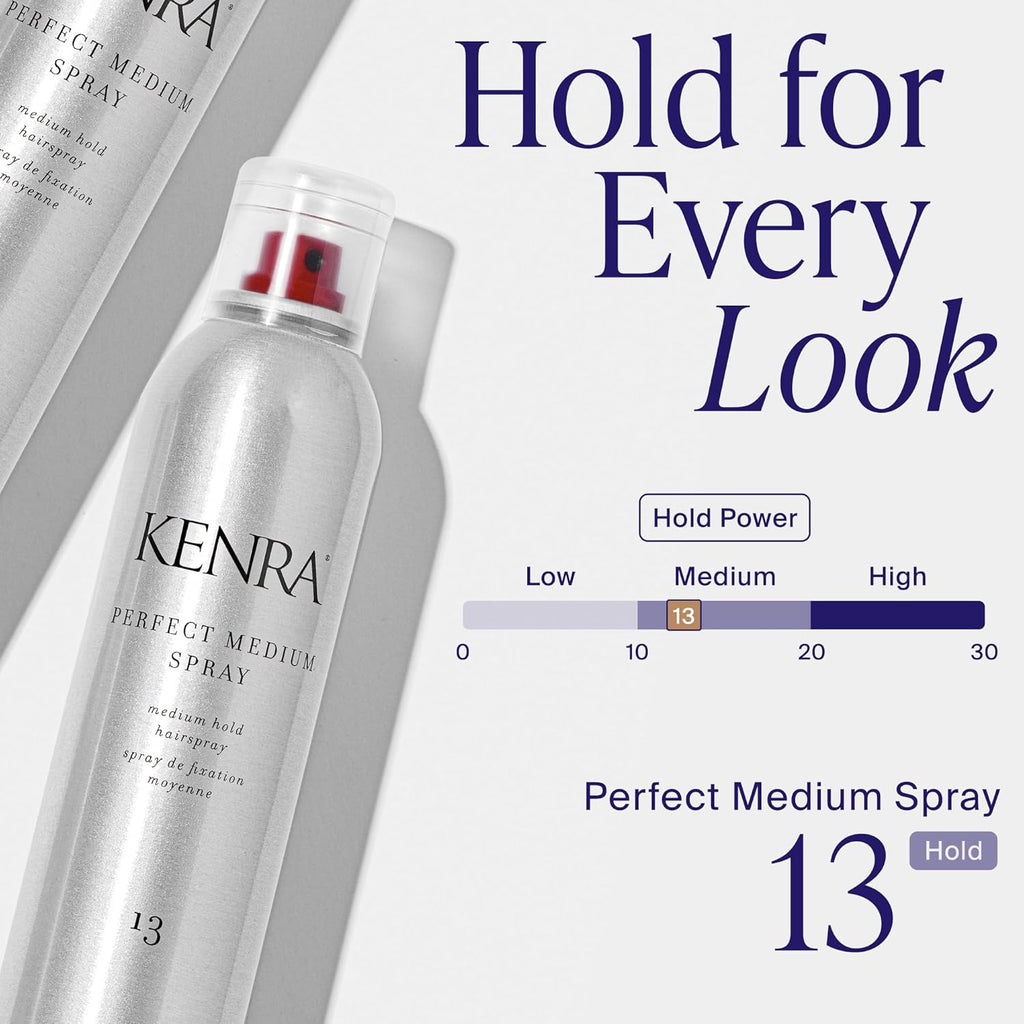Kenra Professional Perfect Medium Spray 13 | Provides Styling Control Without Stiffness | Medium Hold | Fast-Drying Form