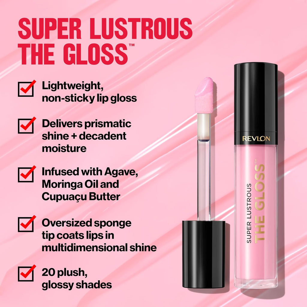 Revlon Super Lustrous The Gloss, 207 Pink Sky, 0.13 oz