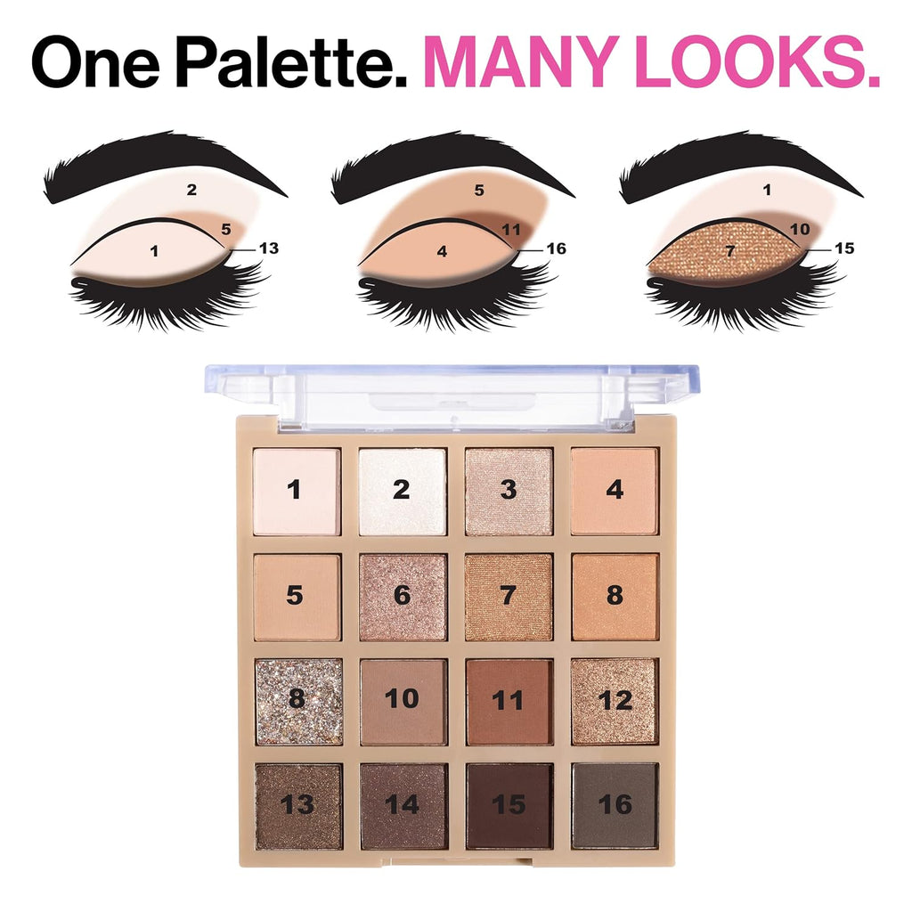 wet n wild Always Naked Palette, Nude Neutral Eye Makeup, Blendable, Warm And Cool Nude Pigments, Matte, Shimmer, Glitte