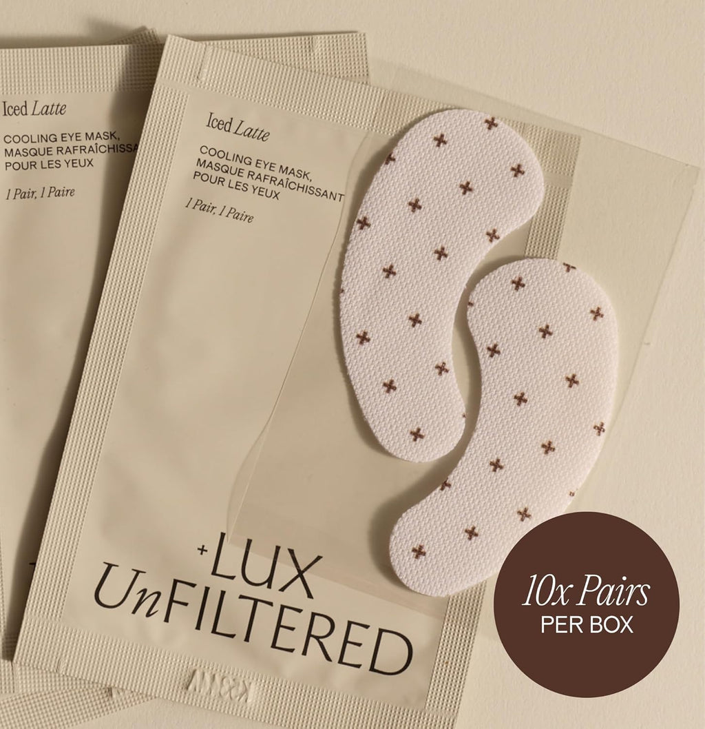 + Lux Unfiltered - Iced Latte Cooling Under Eye Patches - Eye Masks