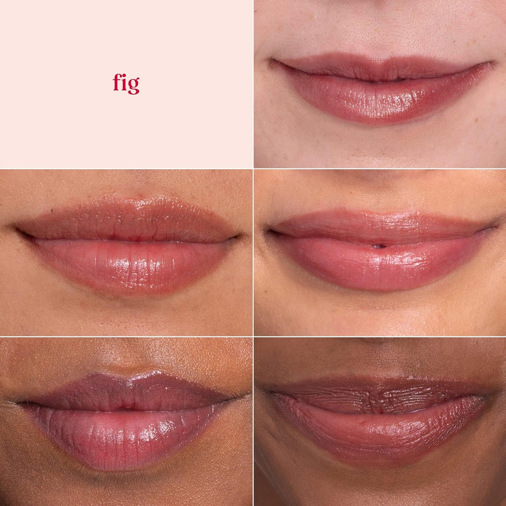 Burt's Bees Shimmer Lip Tint Set, Tinted Lip Balm Stick, Moisturizing for All Day Hydration with Natural Origin Glowy Pi