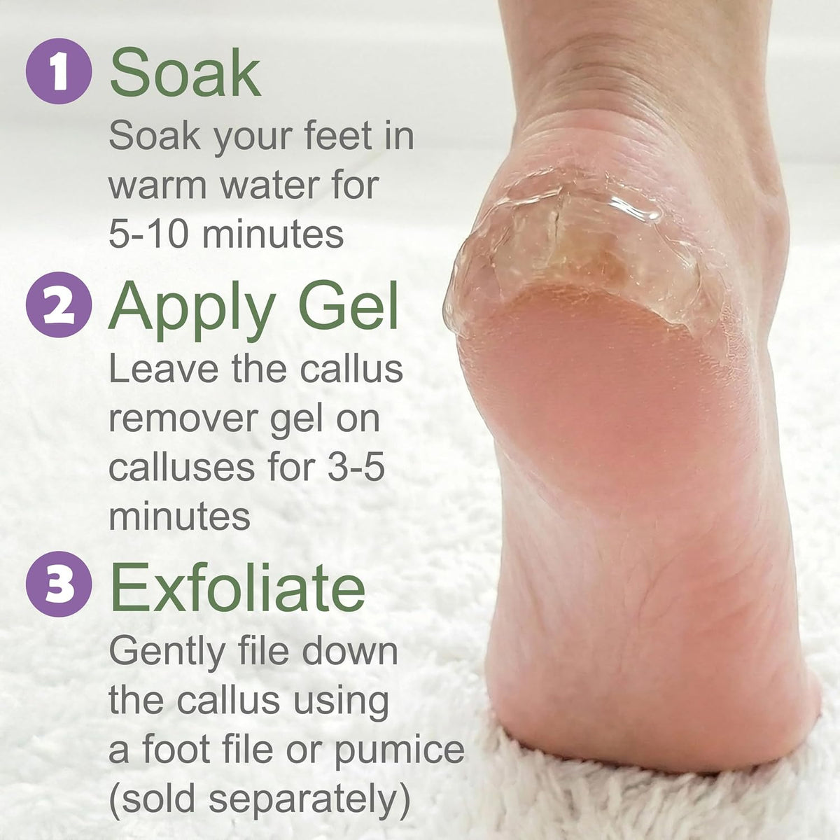 Callus Remover for Feet (Extra Strength 8 oz) Foot Callus Remover Gel