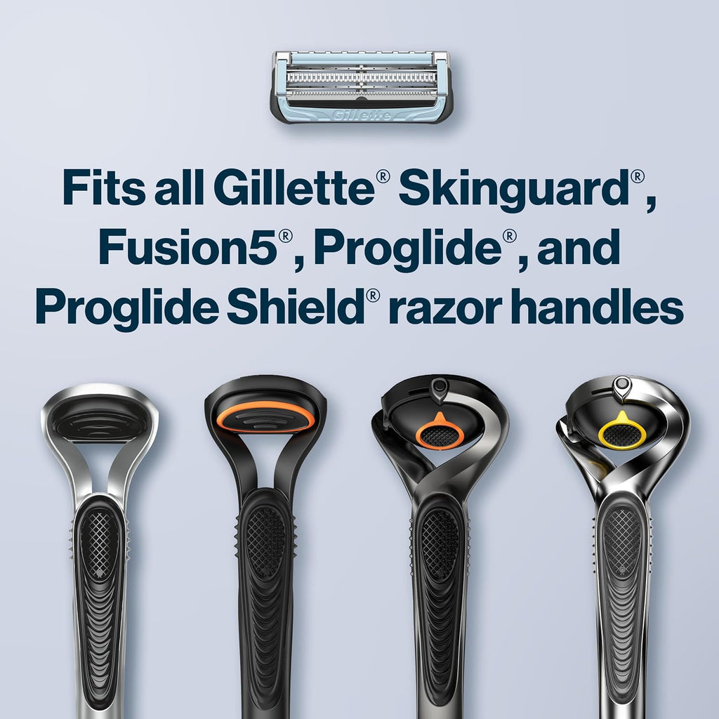 Gillette SkinGuard Razor Blade Refills for Men, 2 Blade Cartridge, SkinGuard for Sensitive Skin, Lubrication, Fits SkinG