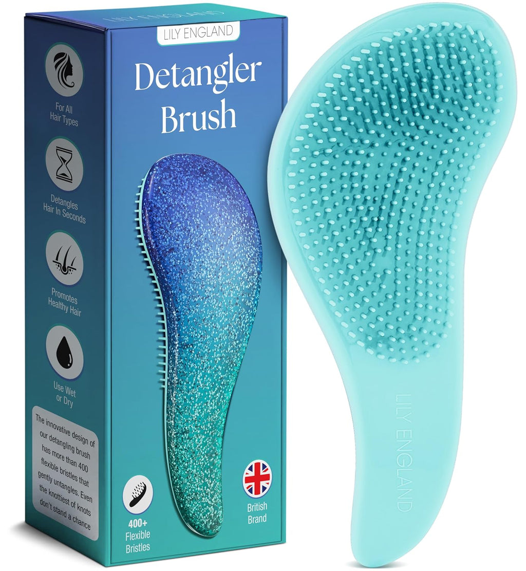 Lily England Detangler Brush for Women & Toddlers, Wet & Dry Hair Brush