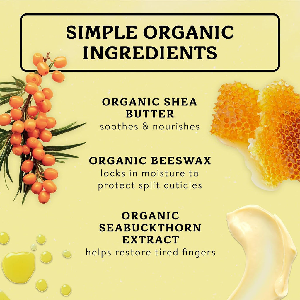 Badger Organic Cuticle Cream, Shea Butter, .75 oz Tin