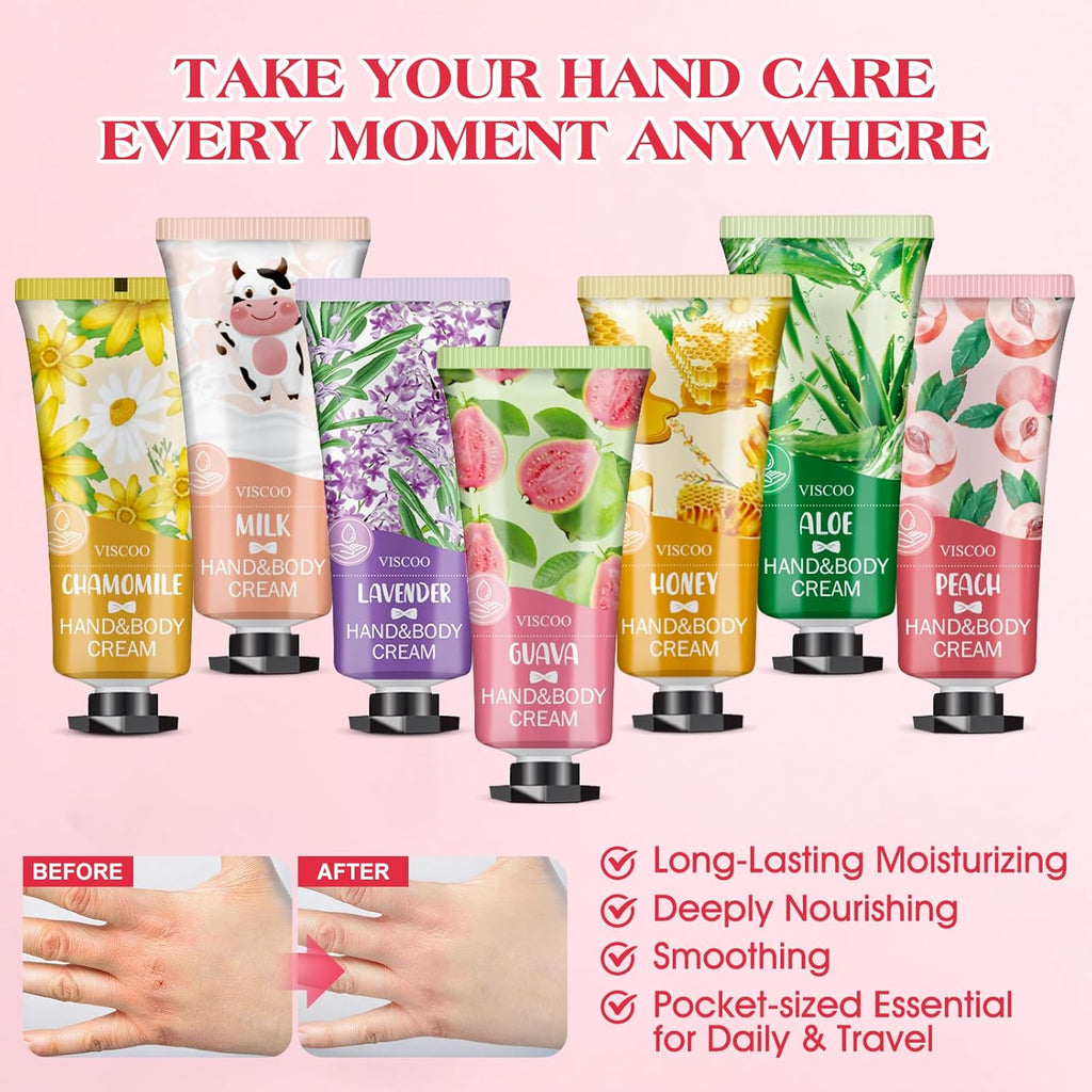 7 Pack Hand Cream Gifts Set for Women, Christmas Gifts for Women