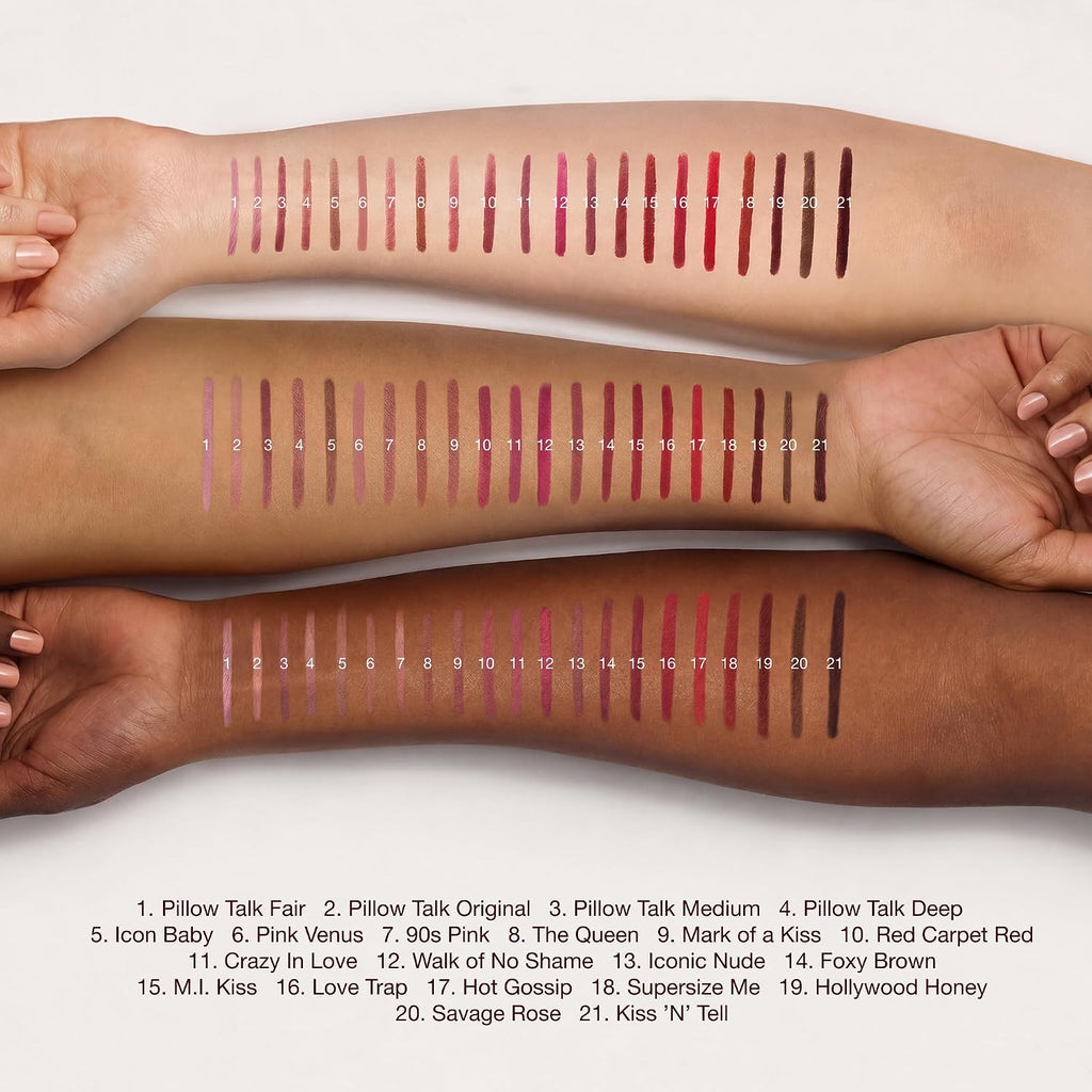 Charlotte Tilbury Lip Cheat Lip Liner Pencil - Gives Lips a Fuller-Looking, Defined Pout - Enriched with Jojoba Oil & Hy