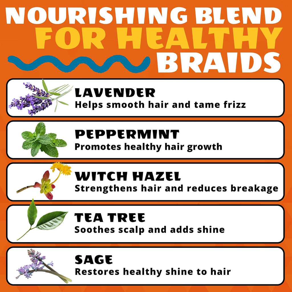 AllDay Locks Braid Gel Extreme Hold, Moisturizing Edge Control, 5 Oz