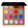 UCANBE Pro Glitter Eyeshadow Palette - Professional 16 Colors - Chunky & Fine Pressed Glitter Eye Shadow Powder Makeup P