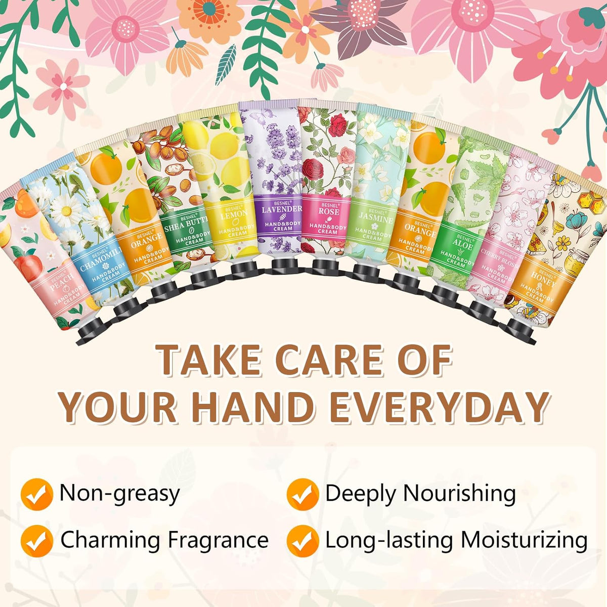 12 Pack Hand Cream Gift Set For Women,Mini Hand Lotion Travel Size for Hand