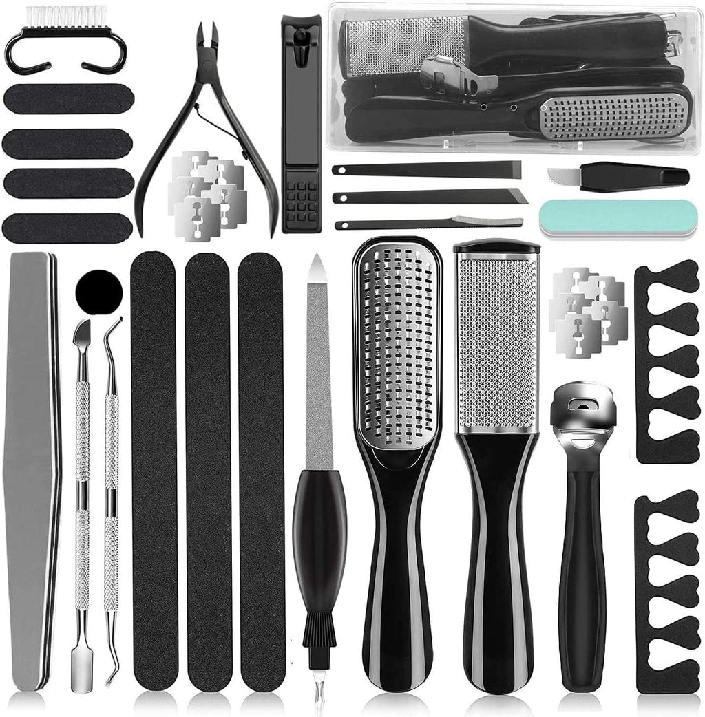 36 in 1 Pedicure Kit, Foot Callus Remover with Foot File&Foot Rasp