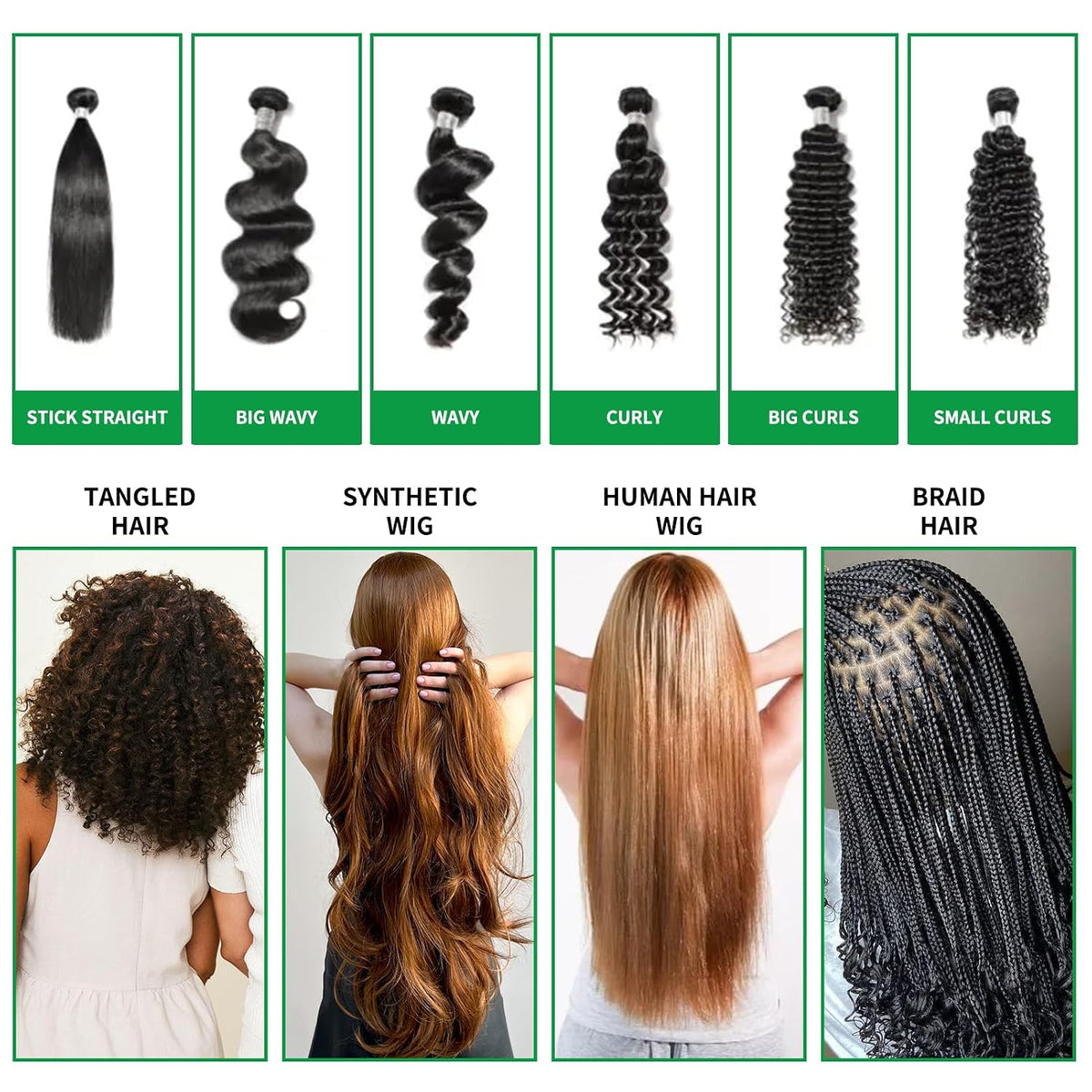 Goiple Wig Milk Spray Wig Spray for Synthetic Hair, Leave-In Conditioner for Hair Wigs, Conditioner ＆ Detangler 2 in 1 M