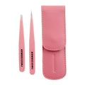 Tweezerman Exclusive Petite Tweeze Set for Eyebrows with Case Tea Rose