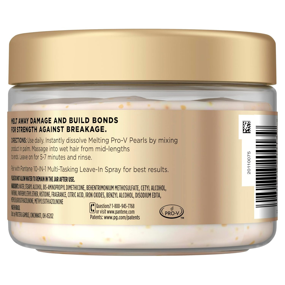 Pantene Miracle Rescue Hair Mask, Intensive Bond Repair with Melting Pro-V Pearls, Melts Away Damage, Builds Bonds, Stre