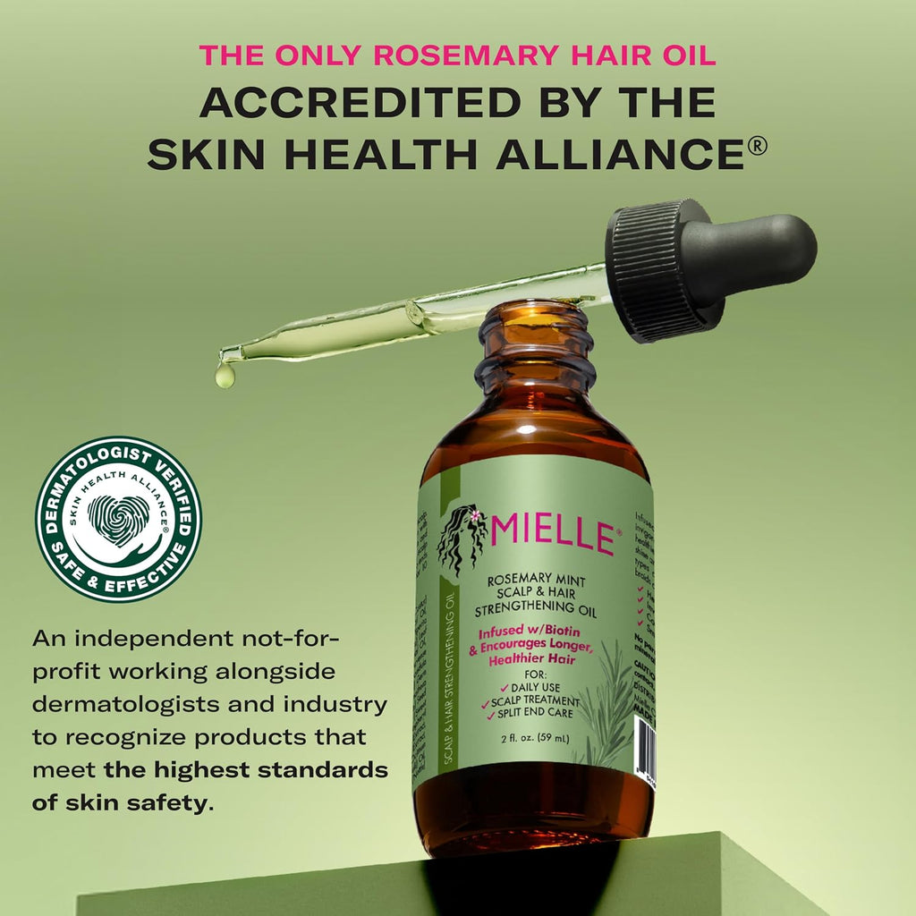 Mielle Organics Rosemary Mint Hair Oil with Biotin, 2 oz