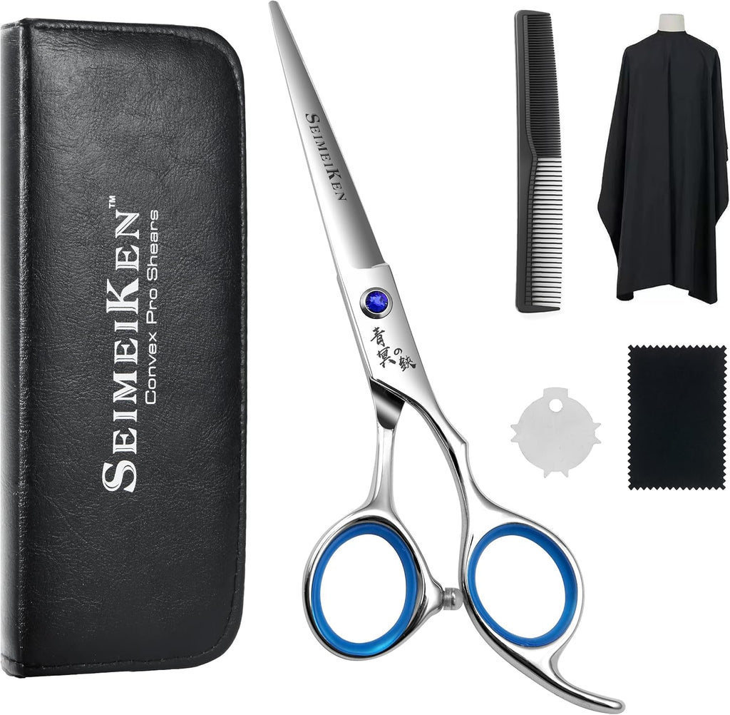 Hair Cutting Scissors Kit, 6" Haircut Scissors Set