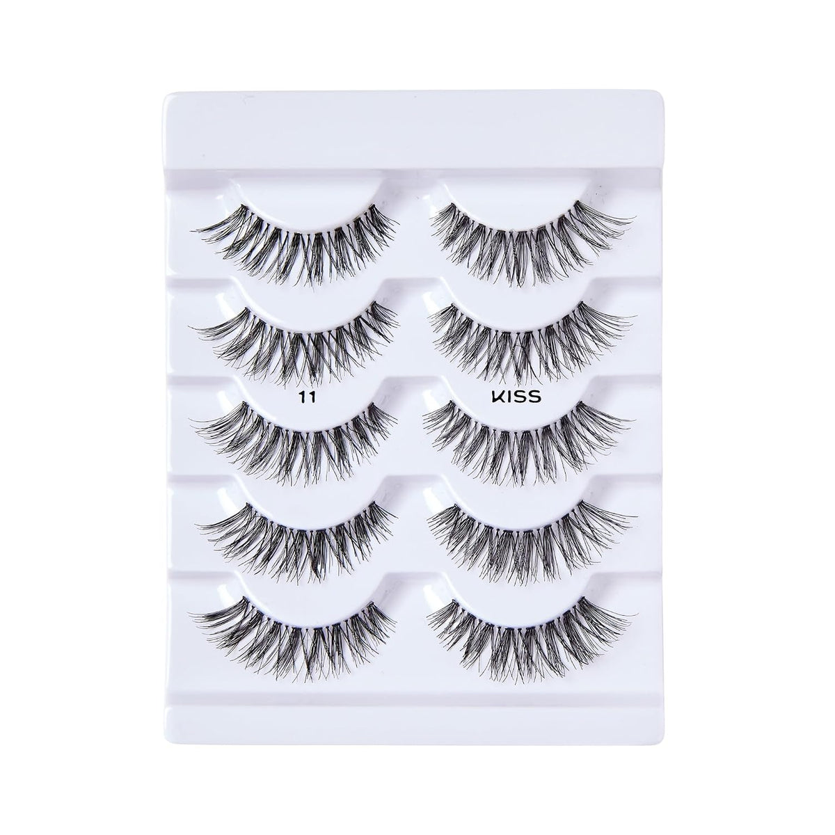 Kiss So Wispy, False Eyelashes, '', 12mm, Includes 5 Pairs Of Lashes, Easy to Apply, Reusable Lash Clusters