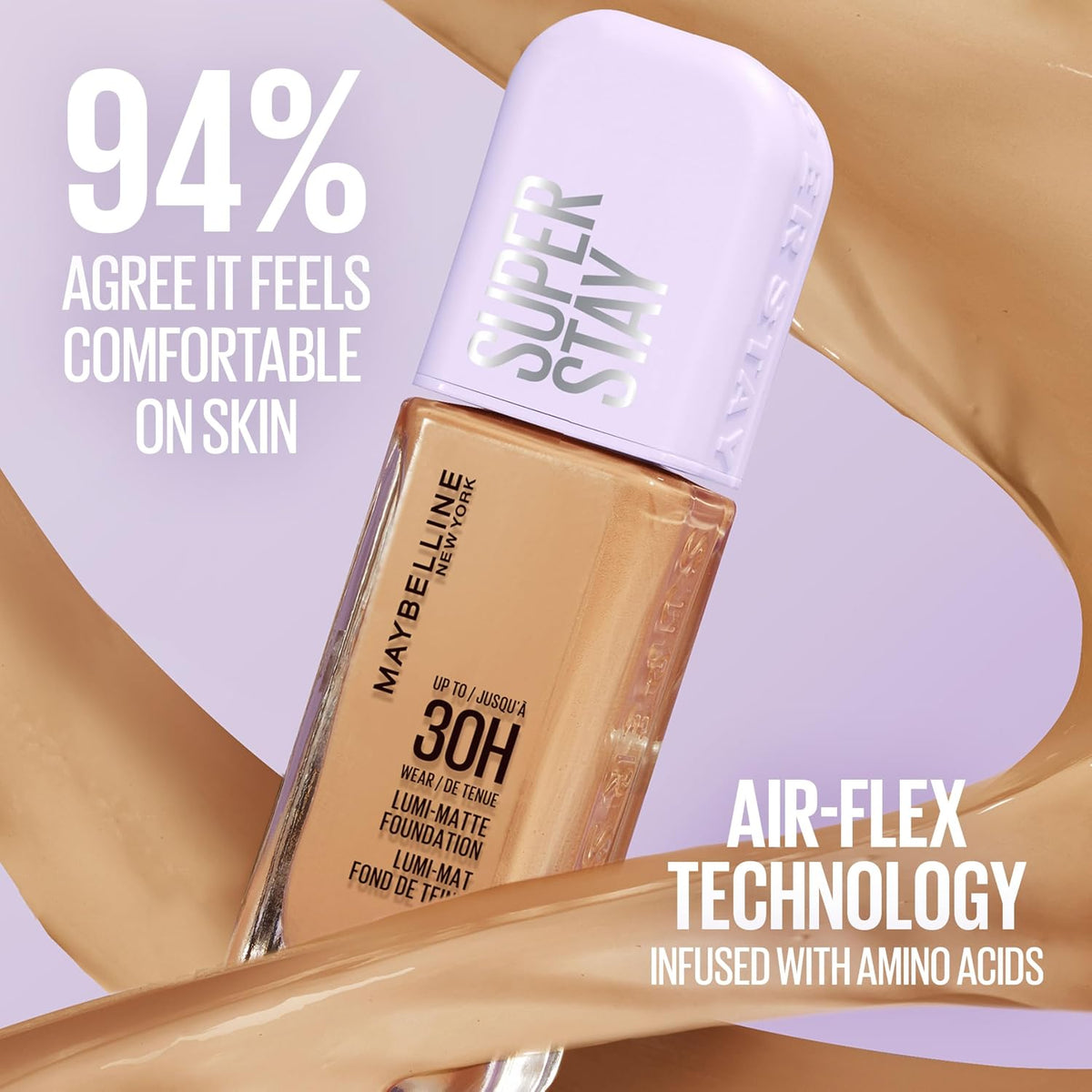 Maybelline Super Stay Lumi-Matte Foundation, Lightweight and Buildable Full Coverage Foundation Makeup For Up To 30HR We