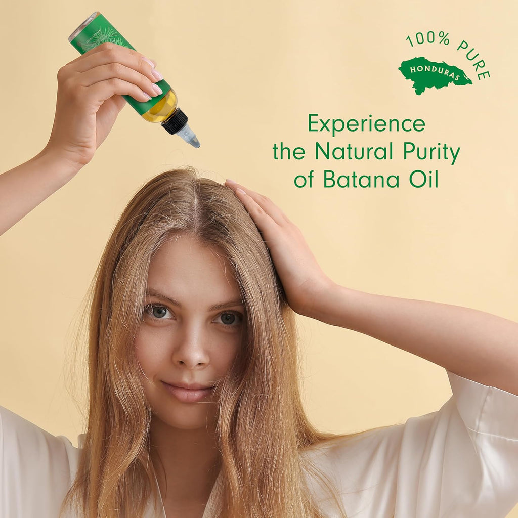 Dersie 100% Pure Batana Oil - Organic Lightweight Leave-In & Pre-Wash Oil for Dry, Damaged, High Porosity Hair - Scalp &
