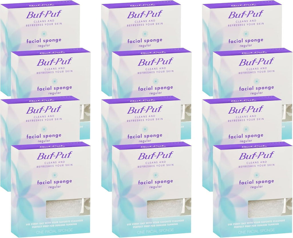 Nexcare BUF-PUF Regular Facial Sponge, Exfoliating, 1 Sponge