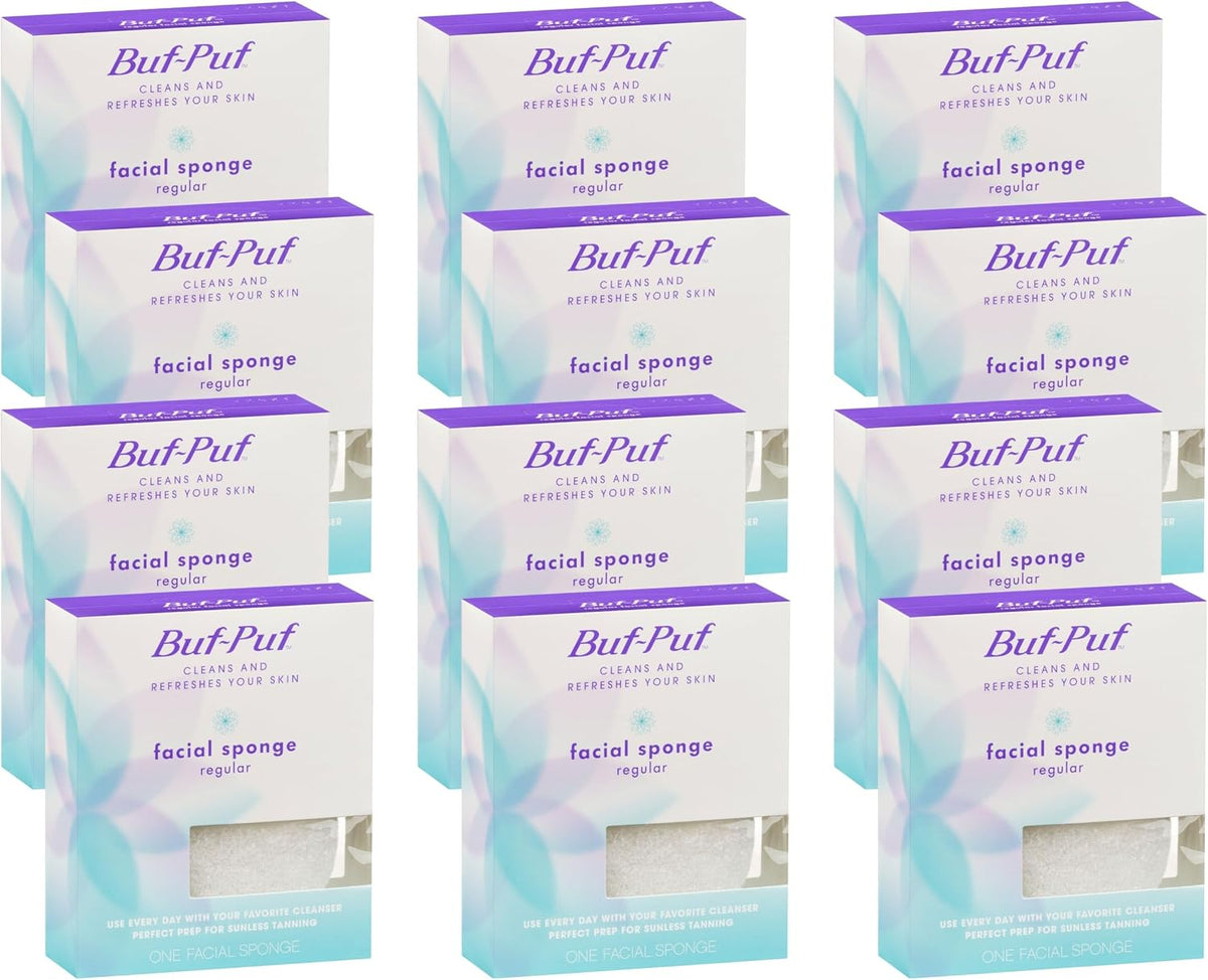 Nexcare BUF-PUF Regular Facial Sponge, Exfoliating, 1 Sponge